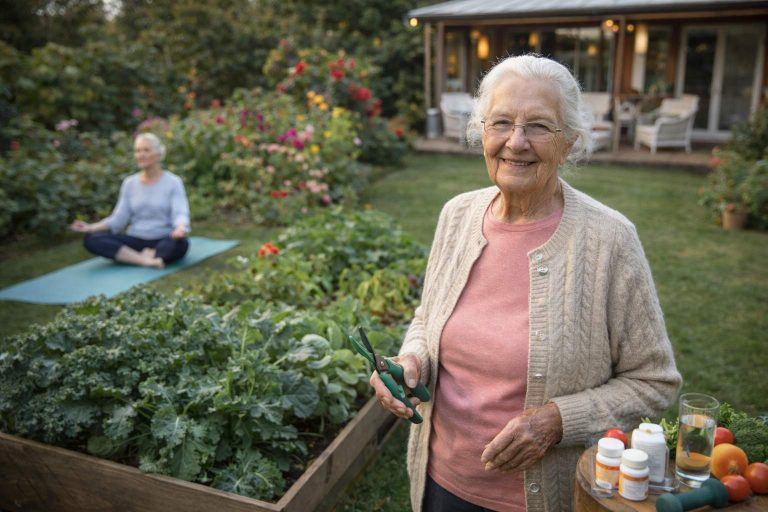 Daily habits for healthy aging and independence in elderly women